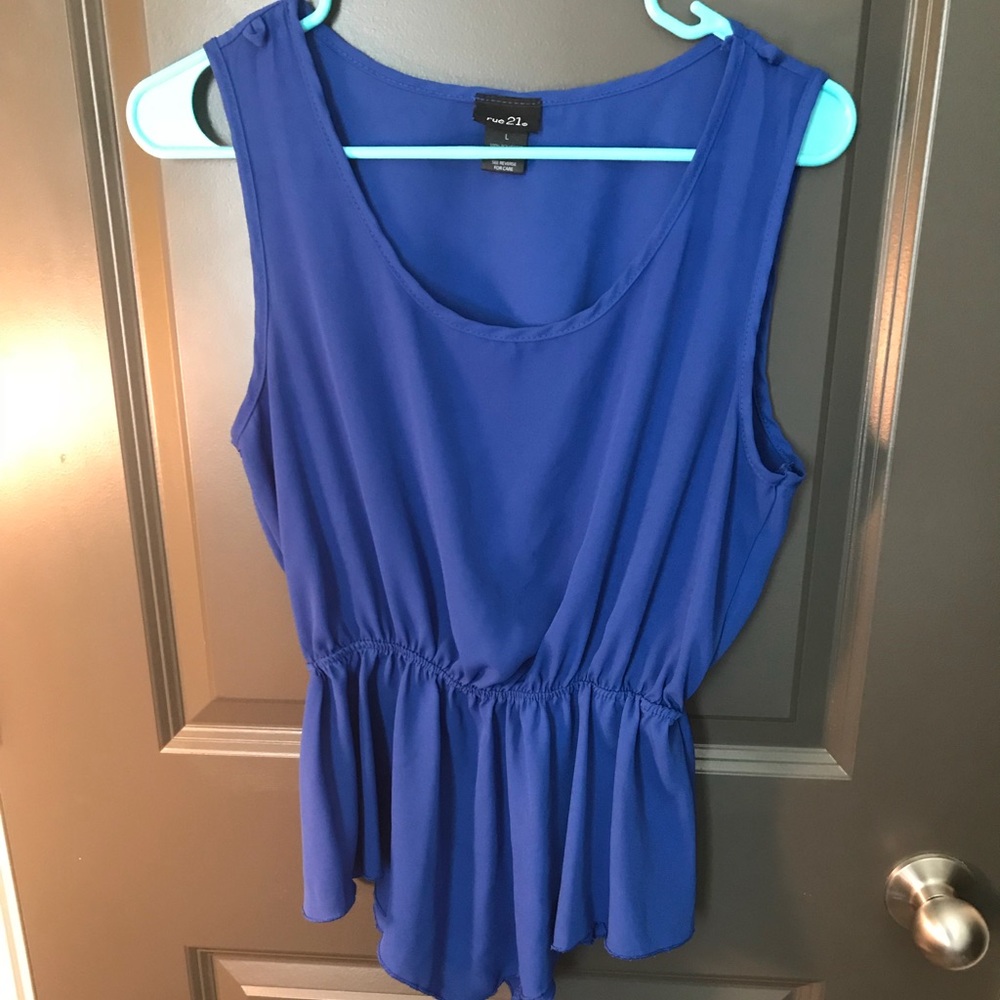 Blue tank top